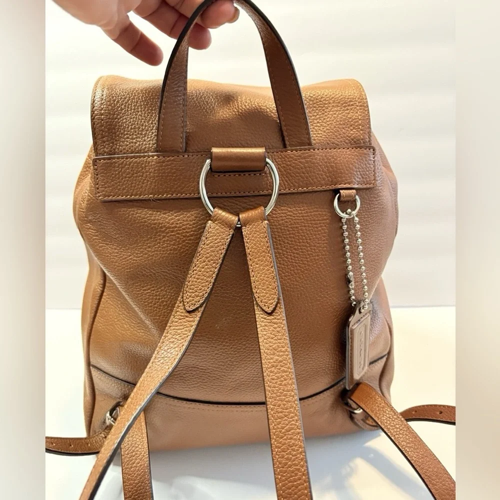 Coach Leather Backpack - Picture 4 of 9